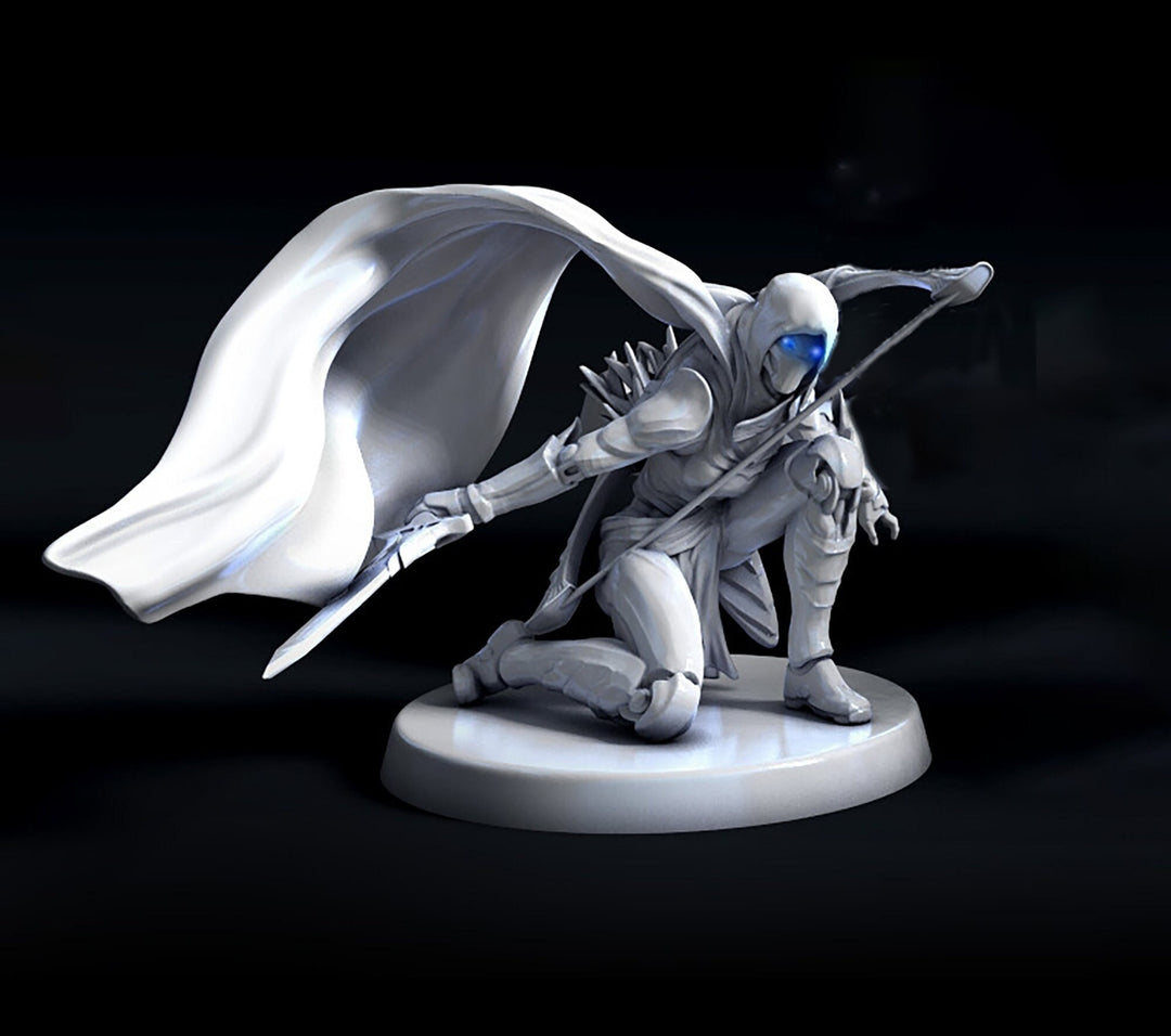 Warforged Ranger Fighter PC NPC , Nimblewright Construct | 28mm, 32mm,54mm,75mm, 100mm Scale | D and D | Pathfinder | Mini Monster Mayhem