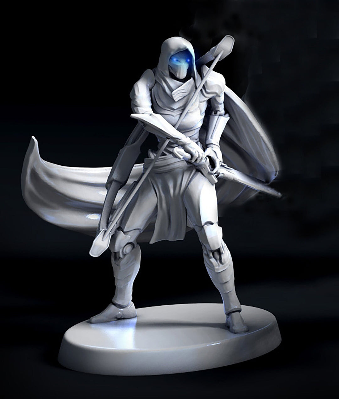 Warforged Ranger Fighter PC NPC , Nimblewright Construct | 28mm, 32mm,54mm,75mm, 100mm Scale | D and D | Pathfinder | Mini Monster Mayhem