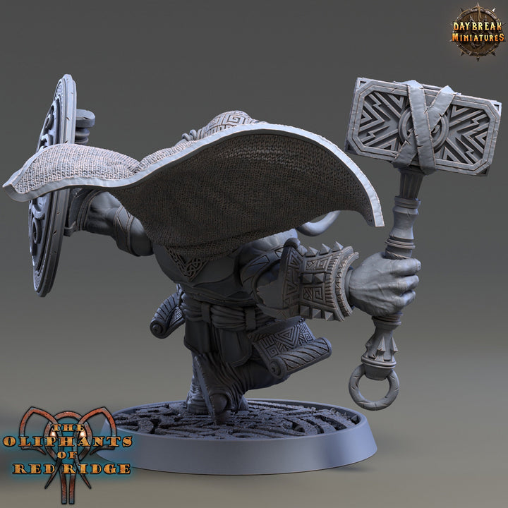 Luxodon Warrior Elephant Race Scales: 28mm, 32mm,54mm,75mm | D&amp;D 5e Megaboss | Dungeons and Dragons | Pathfinder | Daybreak Miniatures