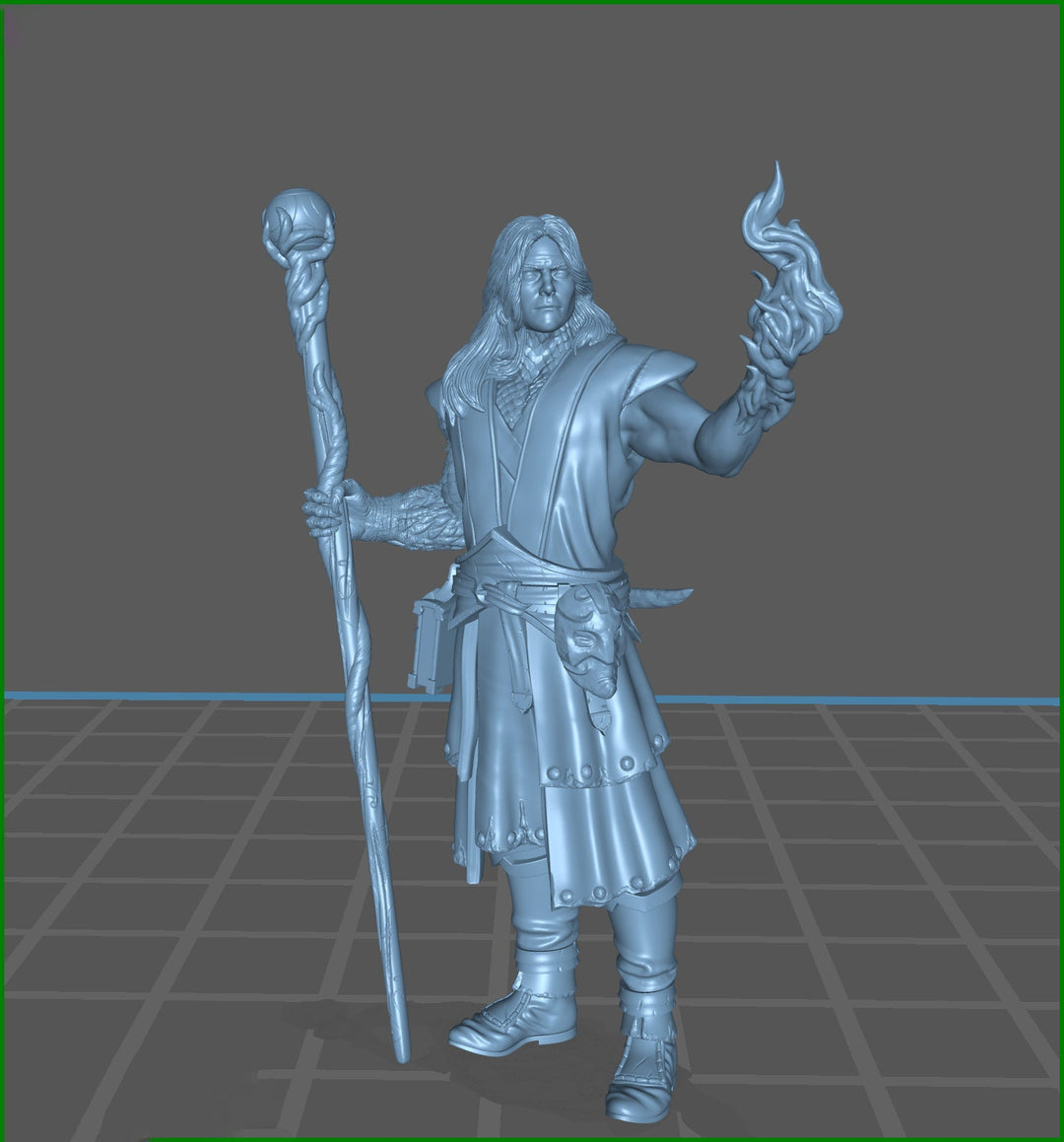 Male Elf Wizard Dragon Familiar, Warlock, Sorcerer|28mm|32mm |54mm|75mm,100mm Scale-Player Character Mini D&amp;D 5e Pathfinder Figurine