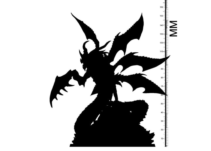 Insectoid Demon Prince | 28mm,32 mm Scales| 75mm, 100mm Bases | Resin Miniature | Dungeons and Dragons | Pathfinder | D&amp;D 5e | Clay Cyanide