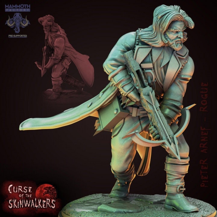 Human Fighter Inquisitor Eldritch Knight Witch Hunter| Monster Slayer Ranger, Hexblade | 28mm, 32mm, 75mm Scale |Dungeons and Dragons |