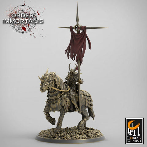 Oathbreaker Paladin Chaos Knight Mounted Cavalry | Set or Individual minis | Dungeons and Dragons 5e | 28mm,32mm,75mm Scale | Pathfinder |