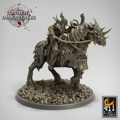Oathbreaker Paladin Chaos Knight Mounted Cavalry | Set or Individual minis | Dungeons and Dragons 5e | 28mm,32mm,75mm Scale | Pathfinder |