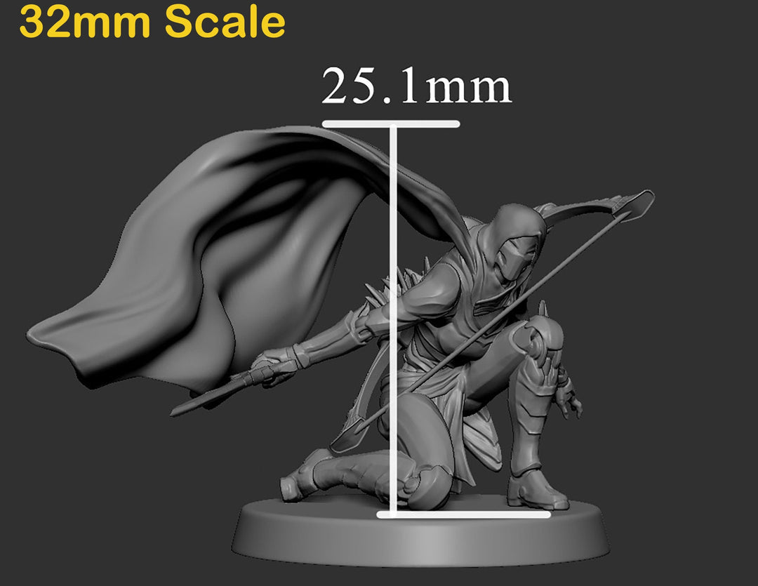 Warforged Ranger Fighter PC NPC , Nimblewright Construct | 28mm, 32mm,54mm,75mm, 100mm Scale | D and D | Pathfinder | Mini Monster Mayhem