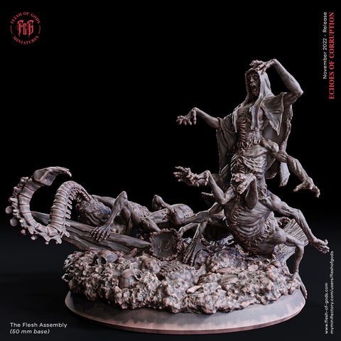 Soul Stitched Flesh Demon Monstrosity|28mm,32mm,54mm,75mm,100mm Scale-Boss Monster Mini - Minis-D&D 5e -Pathfinder Figurine | Flesh of Gods