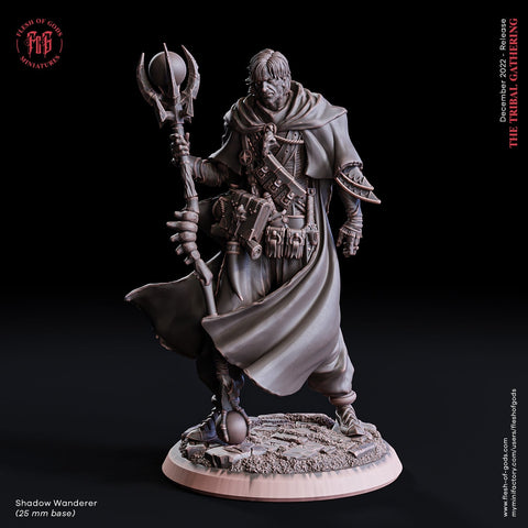 Wizard, Warlock, Sorcerer|28mm,32mm,54mm, 75mm,100mm Scales| Player Character Mini- Minis -D&D 5e Pathfinder Figurine | Flesh of Gods