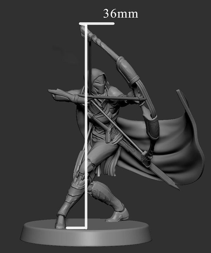 Warforged Ranger Fighter PC NPC , Nimblewright Construct | 28mm, 32mm,54mm 75mm, 100mm Scale | D and D | Pathfinder | Mini Monster Mayhem