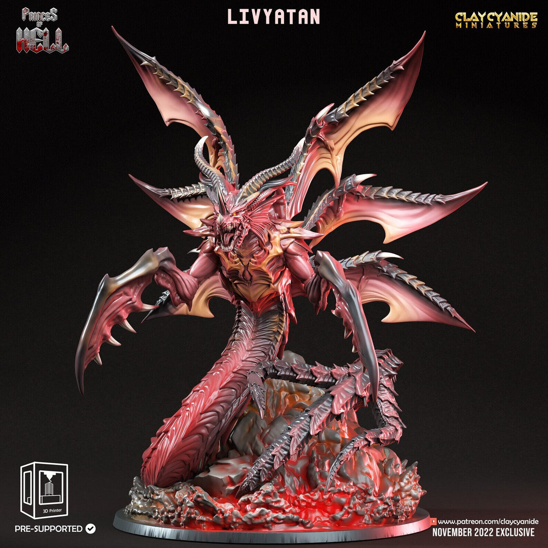 Insectoid Demon Prince | 28mm,32 mm Scales| 75mm, 100mm Bases | Resin Miniature | Dungeons and Dragons | Pathfinder | D&D 5e | Clay Cyanide