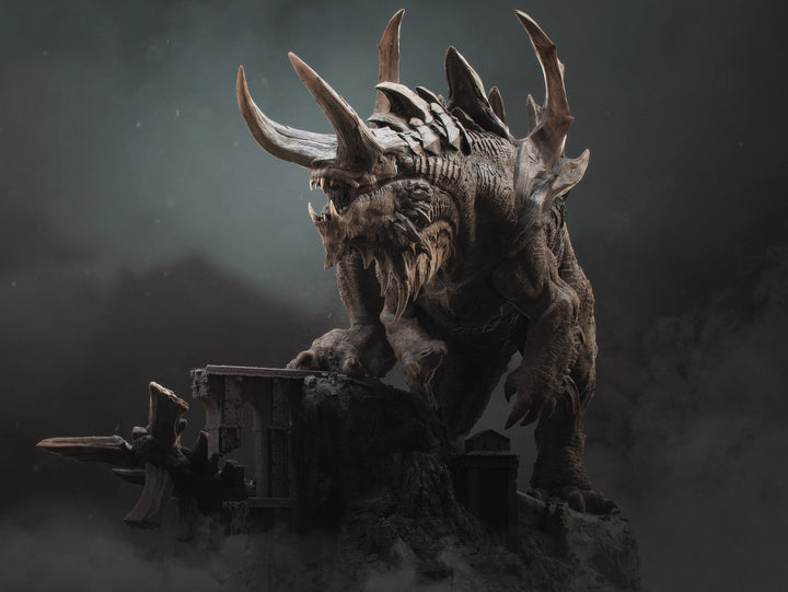 Titan Tarrasque (NEW) Lord of The Print | Gargantuan Monstrosity| 220mm Tall and longer, 165mm Base | Resin | Dungeons and Dragons | DnD 5e