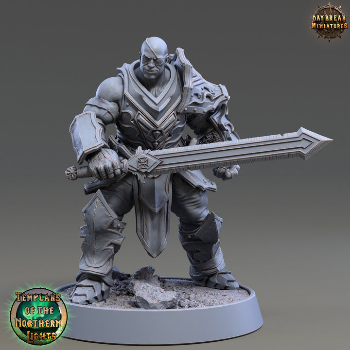 Oath Breaker Paladin, Fighter | 28mm, 32mm, 54mm, 75mm Scales | 100mm Tall | Dungeons and Dragons | Pathfinder | Daybreak Miniatures