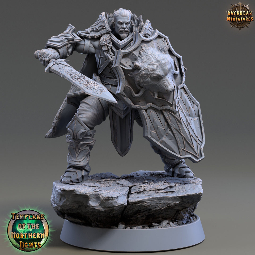Oath of Devotion Paladin, Cleric | 28mm, 32mm, 54mm, 75mm Scales | 100mm Tall | Dungeons and Dragons | Pathfinder | Daybreak Miniatures