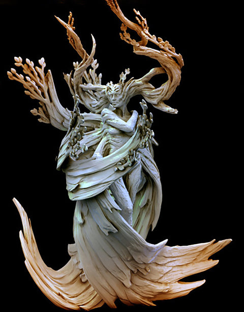 Dryad Forest Angel | Dungeons and Dragons Miniature Available: 28mm, 32mm 75mm Scale |- Minis - D&D 5e Desert | Mini Monster Mayhem
