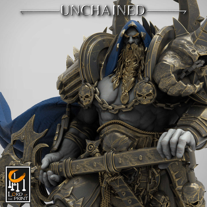 Oathbreaker Paladin Chaos Knight Unpainted | 28mm, 32mm Scales | 54mm &amp; 75mm | Dungeons and Dragons | Pathfinder | OLAF| Lord Of the Print