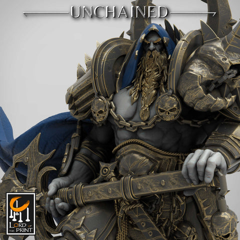 Oathbreaker Paladin Chaos Knight Unpainted | 28mm, 32mm Scales | 54mm & 75mm | Dungeons and Dragons | Pathfinder | OLAF| Lord Of the Print