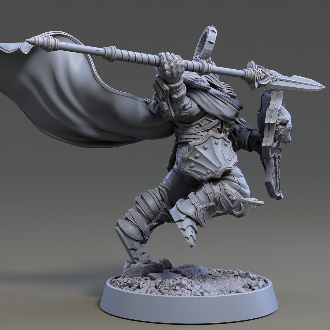 Oath of Conquest Paladin, Fighter | 28mm, 32mm, 54mm, 75mm Scales | 100mm Tall | Dungeons and Dragons | Pathfinder | Daybreak Miniatures