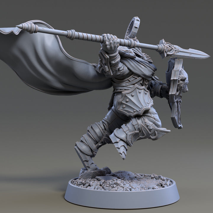 Oath of Conquest Paladin, Fighter | 28mm, 32mm, 54mm, 75mm Scales | 100mm Tall | Dungeons and Dragons | Pathfinder | Daybreak Miniatures