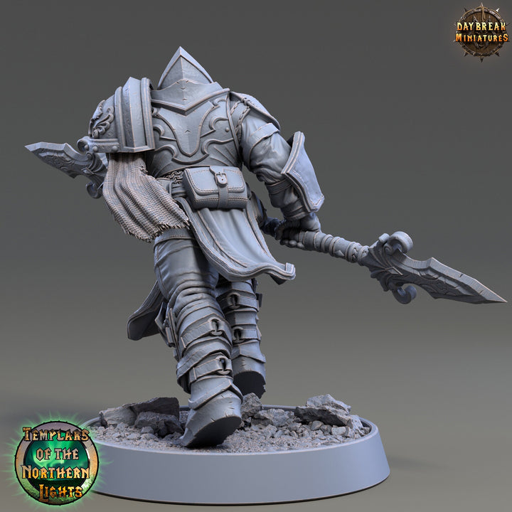 Oath of Devotion Paladin, Fighter | 28mm, 32mm, 54mm, 75mm Scales | 100mm Tall | Dungeons and Dragons | Pathfinder | Daybreak Miniatures