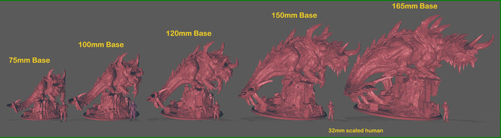 Titan Tarrasque (NEW) Lord of The Print | Gargantuan Monstrosity| 220mm Tall and longer, 165mm Base | Resin | Dungeons and Dragons | DnD 5e