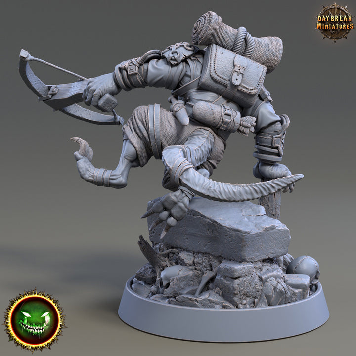 Wererat Crossbow Expert, Ratfolk, Ratman |Resin| Dungeons and Dragons 5e | 28mm,32mm,54m,75mm Scales | Pathfinder D&amp;D | Daybreak Miniatures