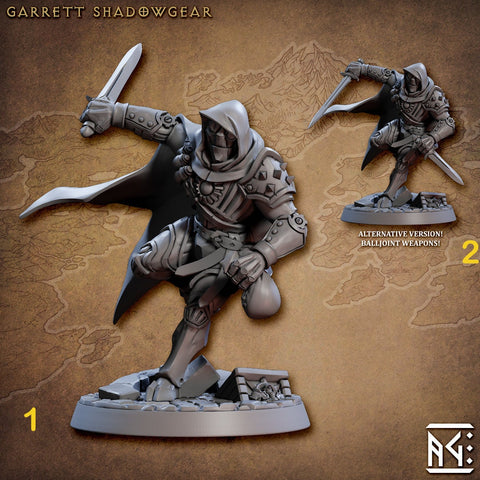 Warforged Rogue, Thief , Assassin, Ranger PC NPC | 28mm, 32mm, 75mm Scale Resin | Dungeons and Dragons | Auron | Artisan Guild