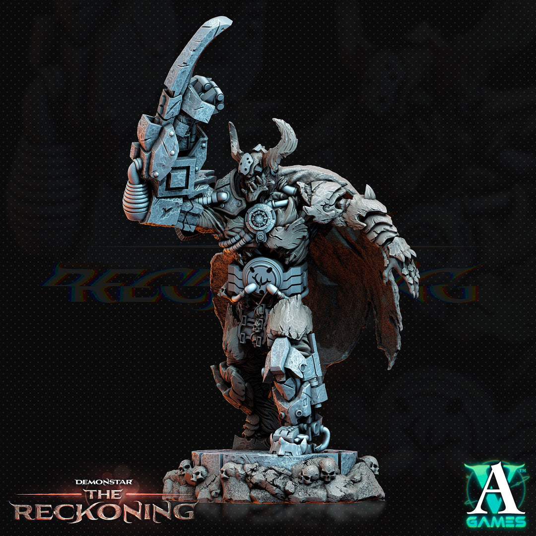 Armari Headhunters - Chaos Lord | Sci-Fi Miniature SpellJammer| 28mm,32mm Scales | 54mm, 75mm TALL | Resin Mini Unpainted |Archvillain Games