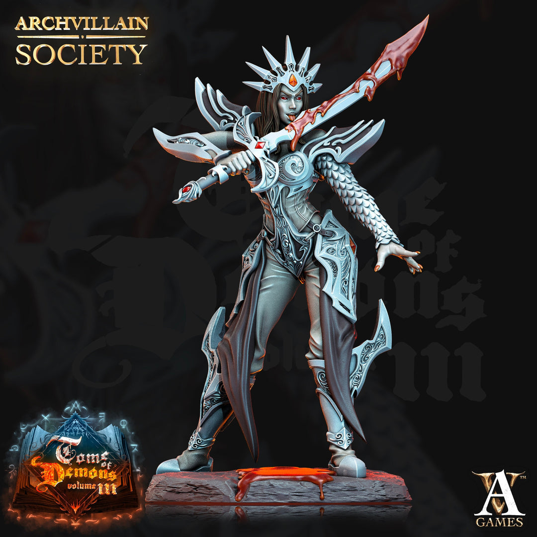 Female Sorcerer Hexblade Warlock Cleric Necromancer |28mm,32mm,75mm Scales, 100mmTall| Dungeons and Dragons | Pathfinder | Battle Wizard