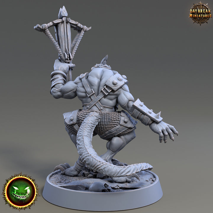 Wererat Crossbow Expert, Ratfolk, Ratman |Resin| Dungeons and Dragons 5e | 28mm,32mm,54m,75mm Scales | Pathfinder D&amp;D | Daybreak Miniatures