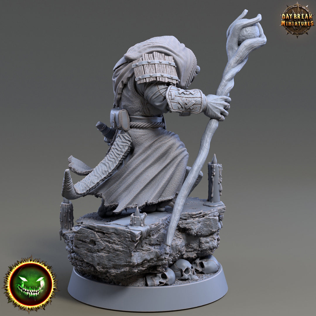 Wererat Warlock Wizard, Ratfolk, Ratman |Resin| Dungeons and Dragons 5e | 28mm,32mm,54m,75mm Scales | Pathfinder D&amp;D | Daybreak Miniatures