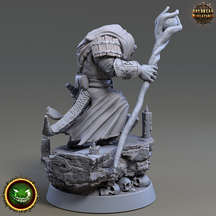 Wererat Warlock Wizard, Ratfolk, Ratman |Resin| Dungeons and Dragons 5e | 28mm,32mm,54m,75mm Scales | Pathfinder D&amp;D | Daybreak Miniatures