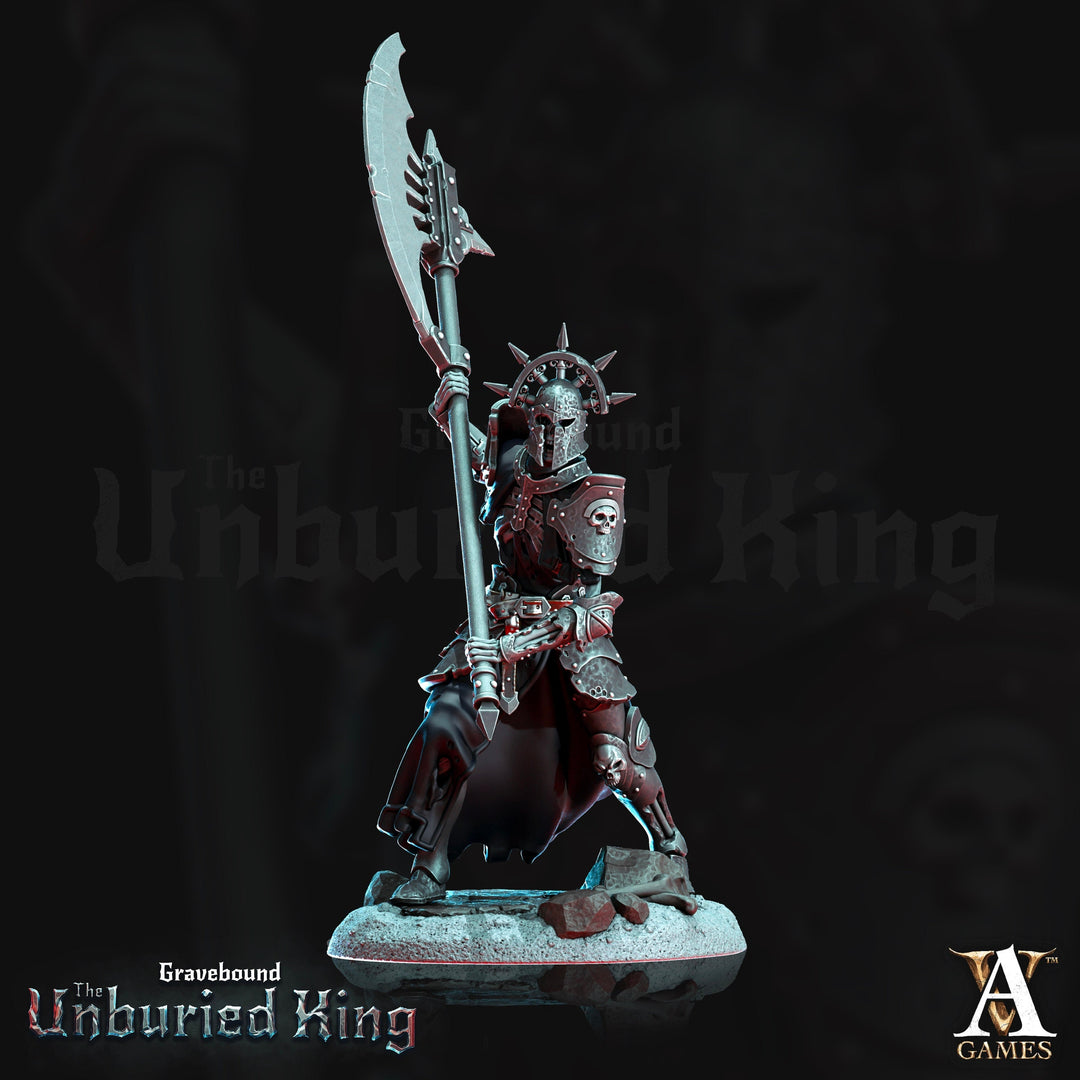 Undead Knight, Death Knight, Undead Paladin | 28mm, 32mm, 54mm ,75mm Scale | Dungeons and Dragons Miniatures | Pathfinder| Archvillain games