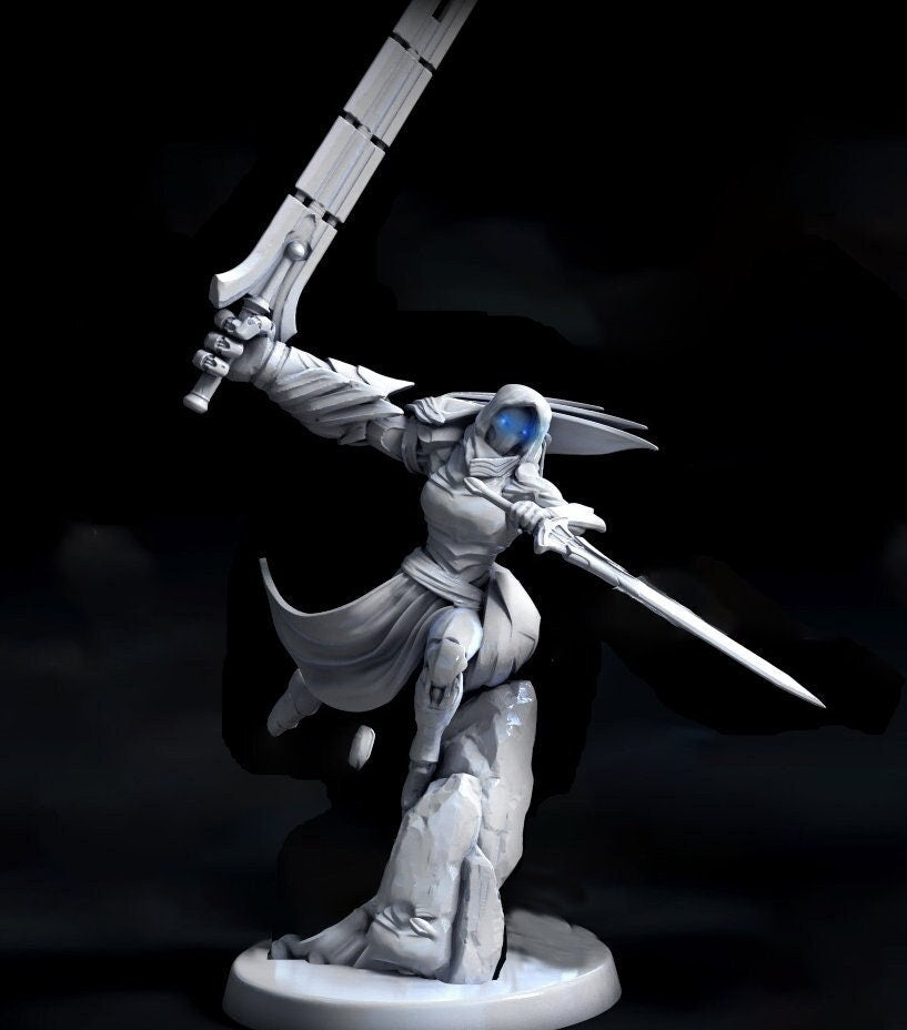 Warforged Fighter Ranger PC NPC , Nimblewright Construct | 28mm, 32mm, 75mm Scale | Dungeons and Dragons | Pathfinder | Mini Monster Mayhem