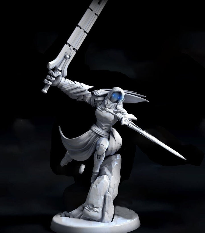 Warforged Fighter Ranger PC NPC , Nimblewright Construct | 28mm, 32mm, 75mm Scale | Dungeons and Dragons | Pathfinder | Mini Monster Mayhem