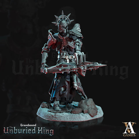 Undead Knight, Death Knight, Crossbow Paladin | 28mm, 32mm, 54mm ,75mm Scale |Dungeons and Dragons Miniatures |Pathfinder| Archvillain games