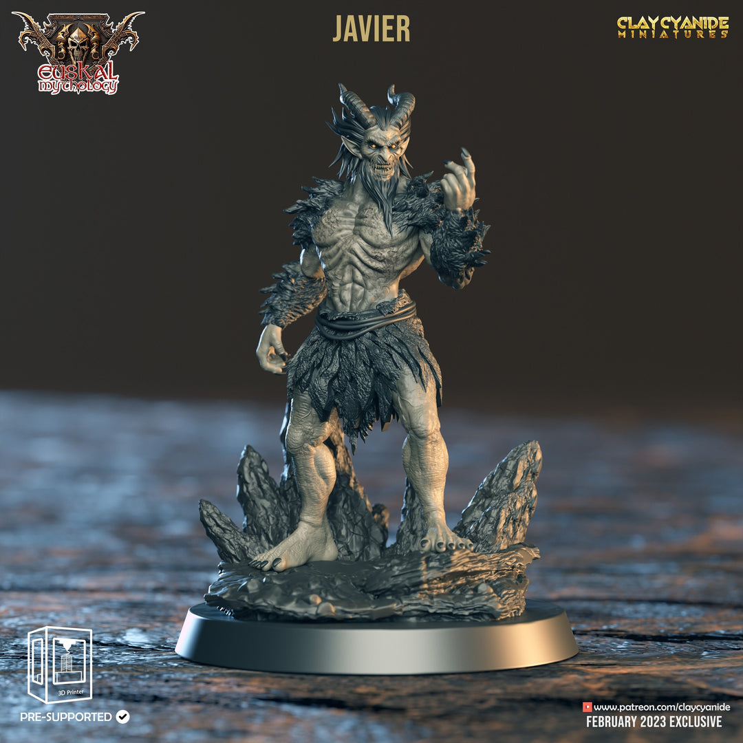Satyr Sorcerer Barbarian, Tiefling Barbarian | 28mm, 32mm,54mm,75mm, 100mm Scales | Resin Miniature | Dungeons and Dragons | Pathfinder |