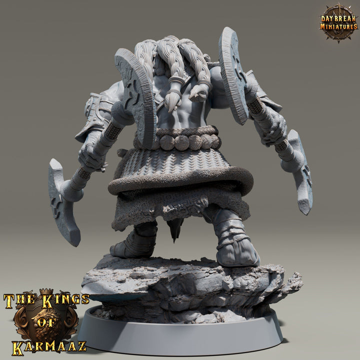 Leonin LionFolk Fighter Barbarian | 28mm, 32mm, 54mm, 75mm Scales,100mm Tall | Dungeons and Dragons D&amp;D 5e | Pathfinder| Daybreak Miniatures