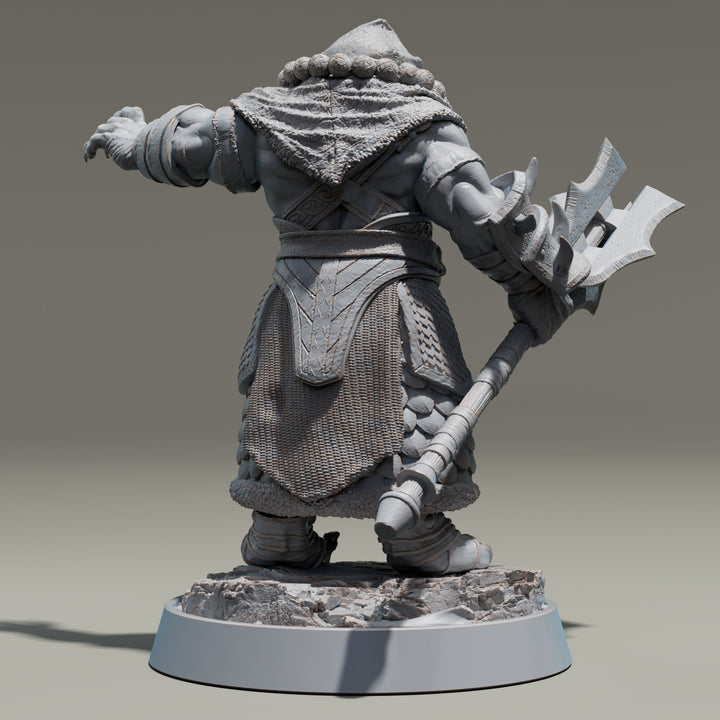 Leonin LionFolk Cleric Paladin | 28mm, 32mm, 54mm, 75mm Scales,100mm Tall | Dungeons and Dragons D&amp;D 5e | Pathfinder| Daybreak Miniatures