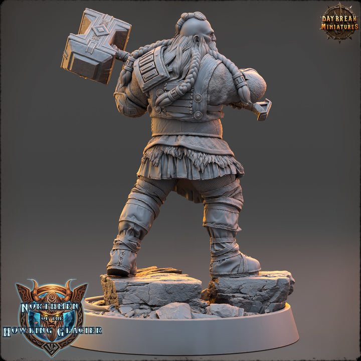 Viking Human Ranger Fighter PC NPC | 28mm, 32mm, 54mm, 75mm Scales 100mm Tall | Dungeons and Dragons | Pathfinder | Daybreak Miniatures