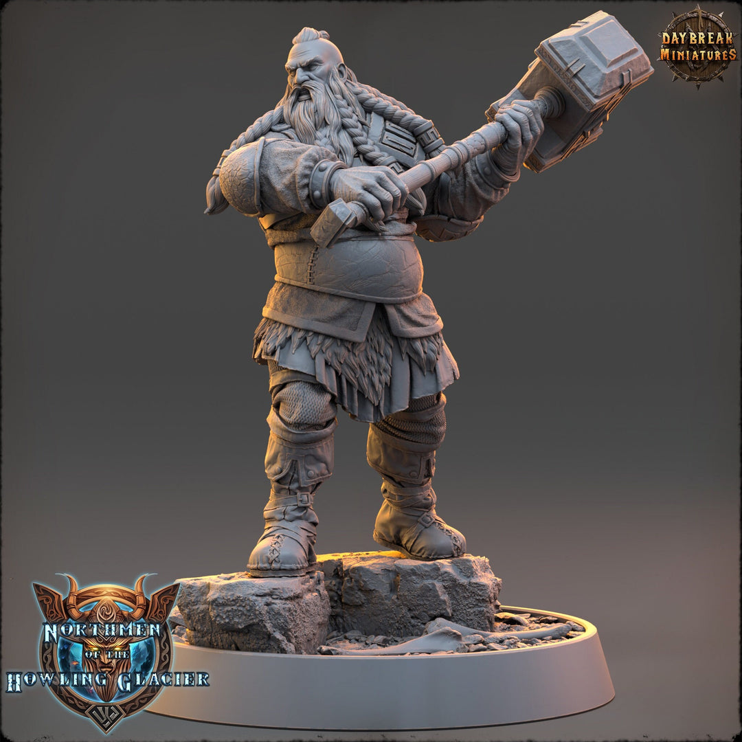 Viking Human Ranger Fighter PC NPC | 28mm, 32mm, 54mm, 75mm Scales 100mm Tall | Dungeons and Dragons | Pathfinder | Daybreak Miniatures
