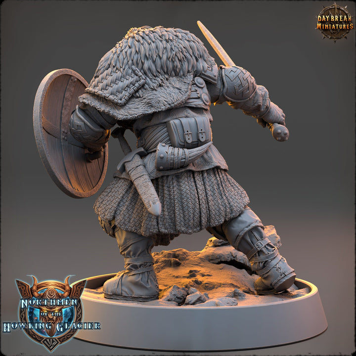Viking Human Ranger Fighter PC NPC | 28mm, 32mm, 54mm, 75mm Scales 100mm Tall | Dungeons and Dragons | Pathfinder | Daybreak Miniatures