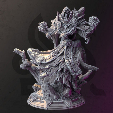 Wraith Incorporeal Undead Lich Monster Miniature | 28mm,32mm,54mm,75mm,100mm Scales | Dungeons and Dragons Pathfinder | DM Stash