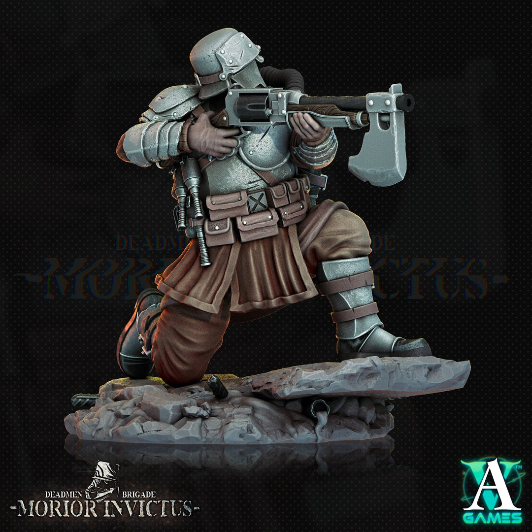 Sci-Fi Miniature Army Veterans | 28mm,32mm Scales | 54mm, 75mm TALL | Resin Mini | Morior Shocktrooper TPG | Archvillain Games