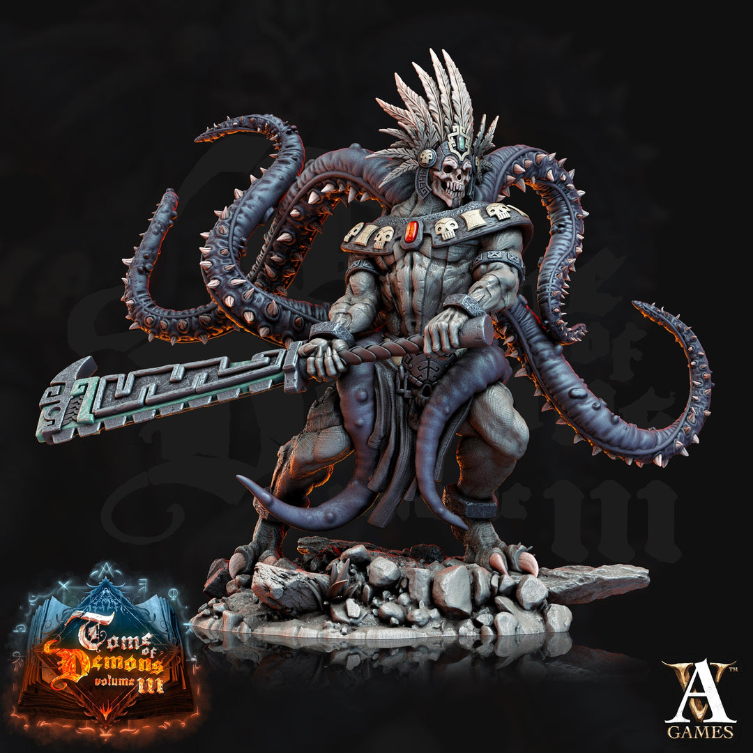 Greater Devil, Demon Resin Miniature | 28mm,32mm Scales (40mm, 50mm, 65mm, 75mm BASE Sizes) | D&D 5e Nine Hells | Dungeons and Dragons |