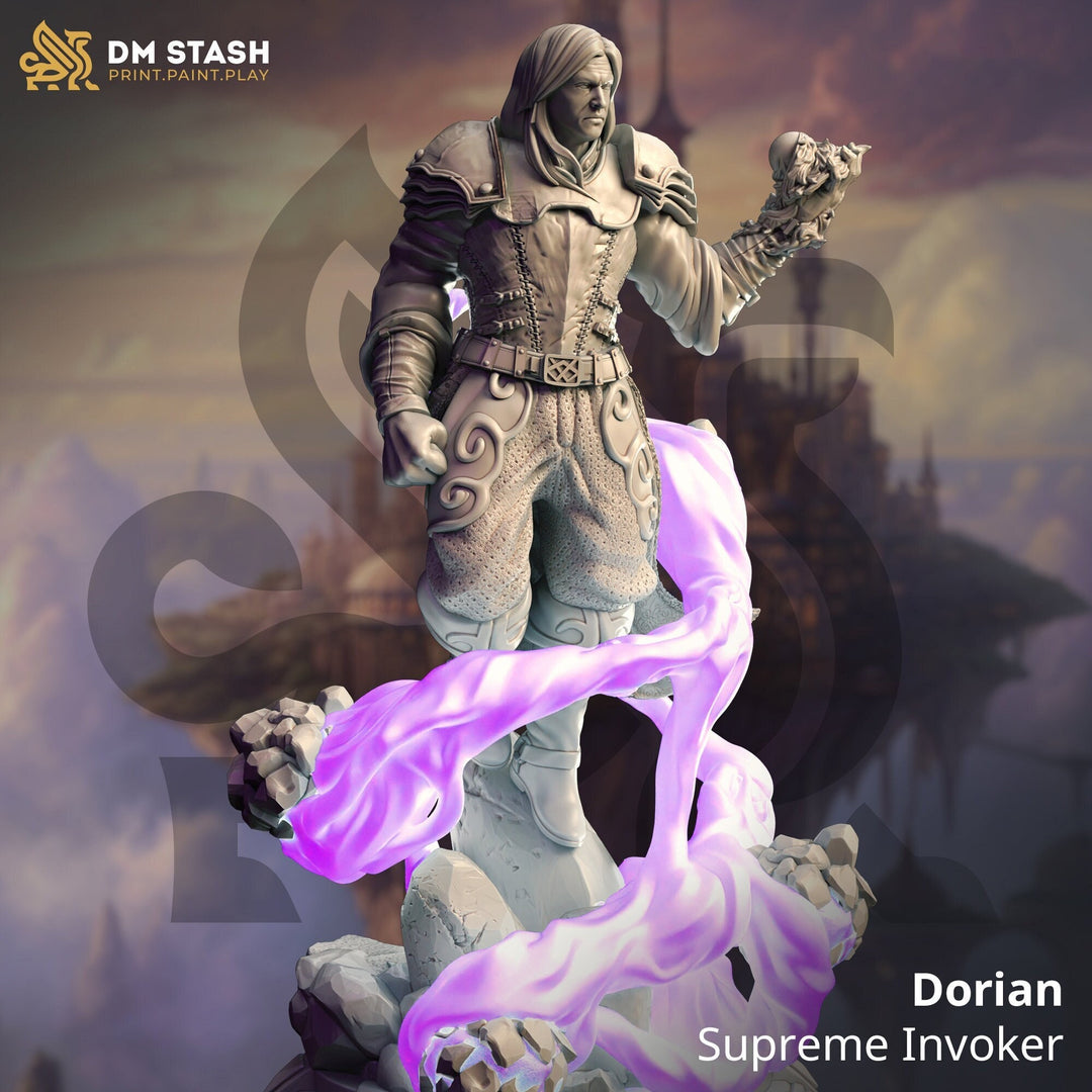 Human Sorcerer, Wizard, Warlock | 28mm, 32mm,54mm,75mm, 100mm Scales | Dungeons and Dragons Pathfinder |DM Stash