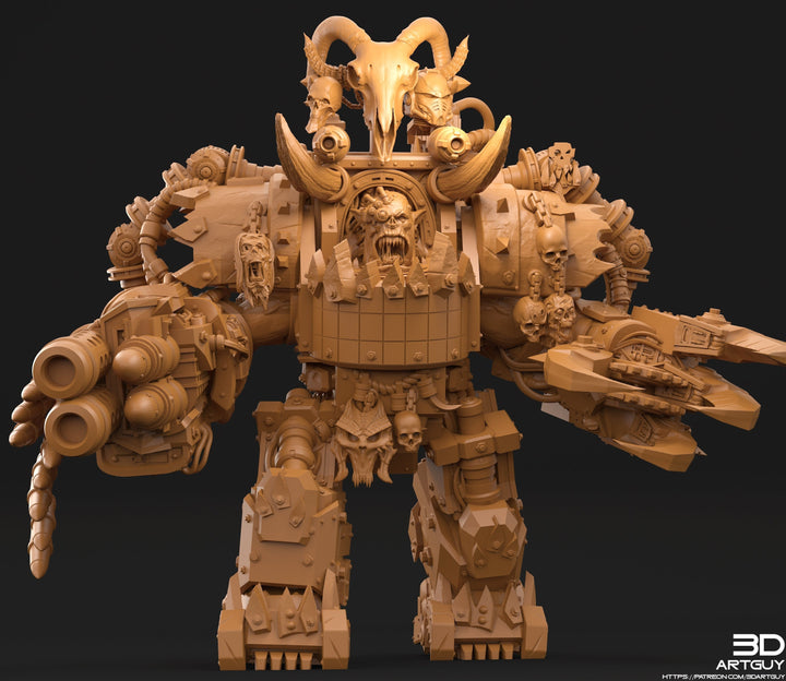 Mech Armored Orc Sci-Fi Spelljammer | 28mm, 32mm, 50mm,75mm,100mm | Dungeons and Dragons | Pathfinder | 3DArtGuy