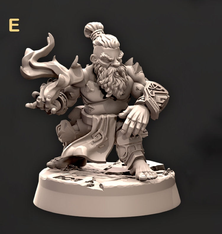 Dwarf Wizard, Sorcerer, Warlock Miniatures | Dungeons and Dragons | 28mm,32mm,54mm,75mm, 100mm Scale | Pathfinder