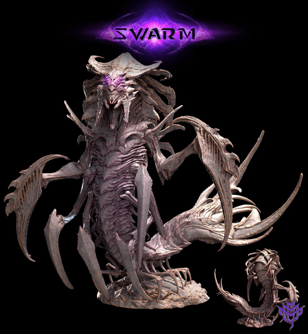 Insectoid Terralisk Sci-Fi or D&D miniature | Sizes 40mm, 50mm, 60mm Base Size | Dungeons and Dragons | Pathfinder 2e | Mini Monster Mayhem