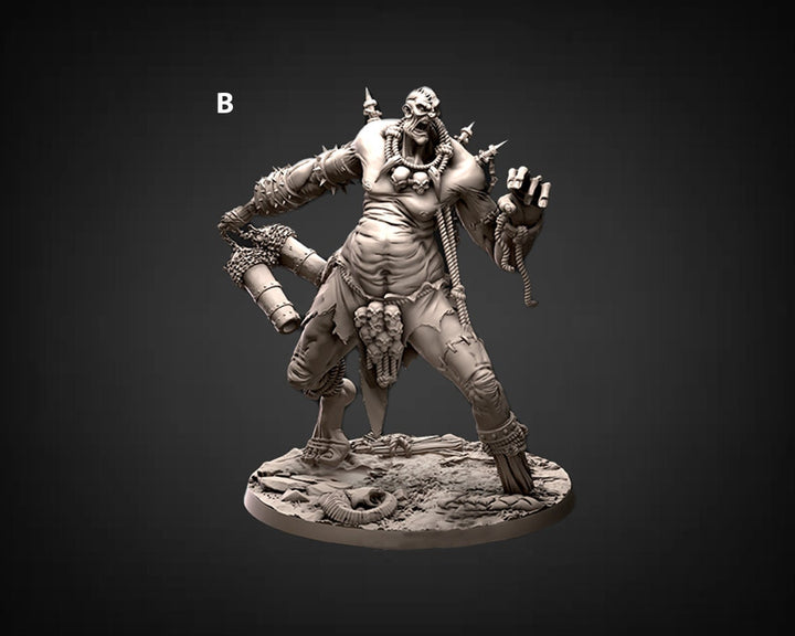 Hill Giant, Oger | 28mm &amp; 32mm Scale | 90mm Tall (32mm scale)| Dungeons and Dragons | Pathfinder Oger | Daybreak Miniatures | Tabletop RPG |