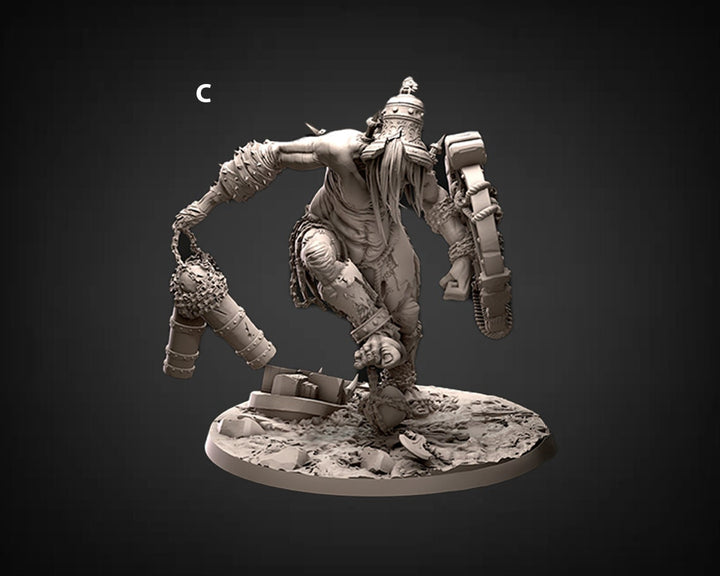Hill Giant, Oger | 28mm &amp; 32mm Scale | 90mm Tall (32mm scale)| Dungeons and Dragons | Pathfinder Oger | Daybreak Miniatures | Tabletop RPG |