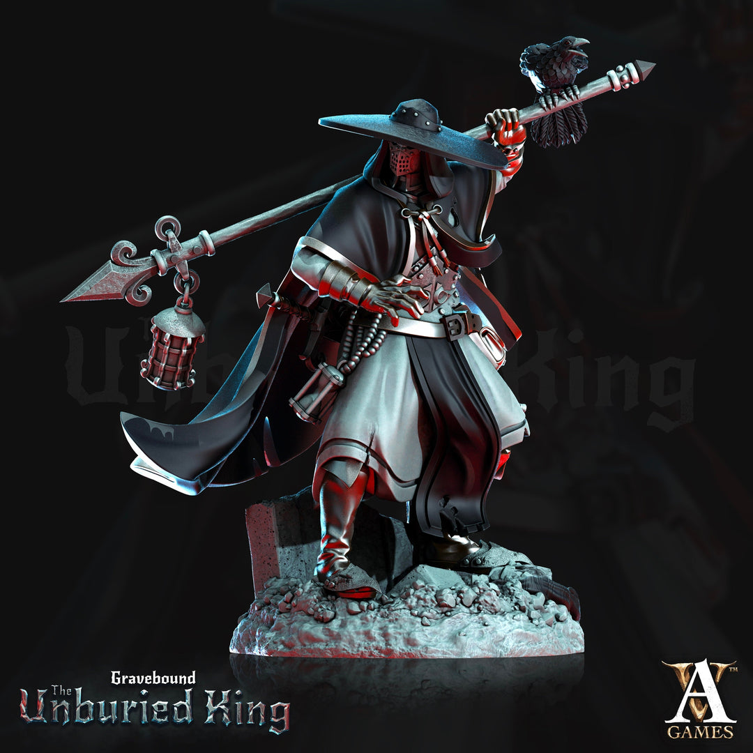 Human Fighter Polearm Master Eldritch Knight Witch Hunter| Monster Slayer Ranger, Hexblade | 28mm,32mm,75mm Scale | Figurine mini - D&D 5e
